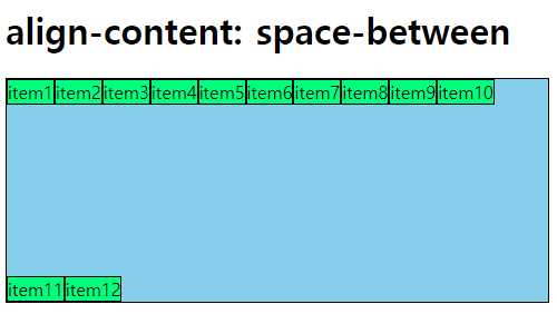 space-between