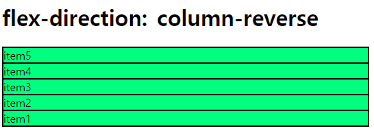 column-reverse