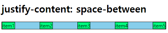 space-between